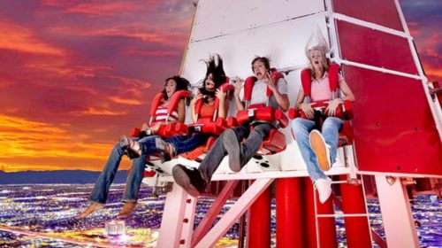 The Stratosphere Tower Big Shot Ride in Las Vegas