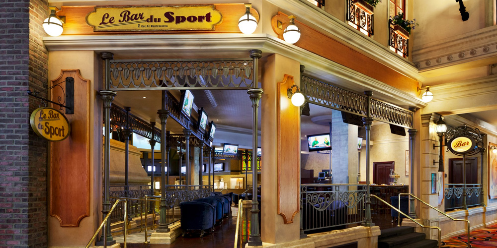 Le Bar Du Sport at the Paris Las Vegas Hotel and Casino