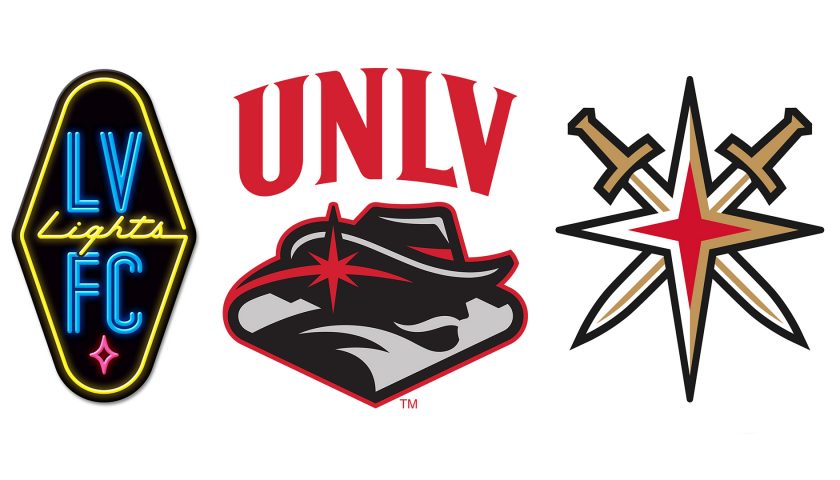 Las Vegas Sign-inspired sports logos