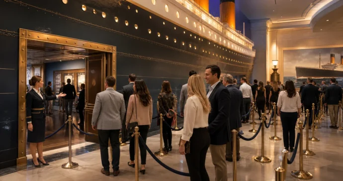 Navigating Las Vegas Titanic Exhibit Crowds on Busy Nights